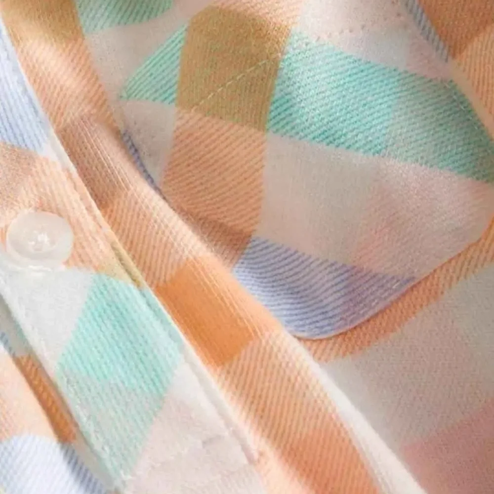 NWT First Impressions Pastel Plaid Baby Romper ~size 24M